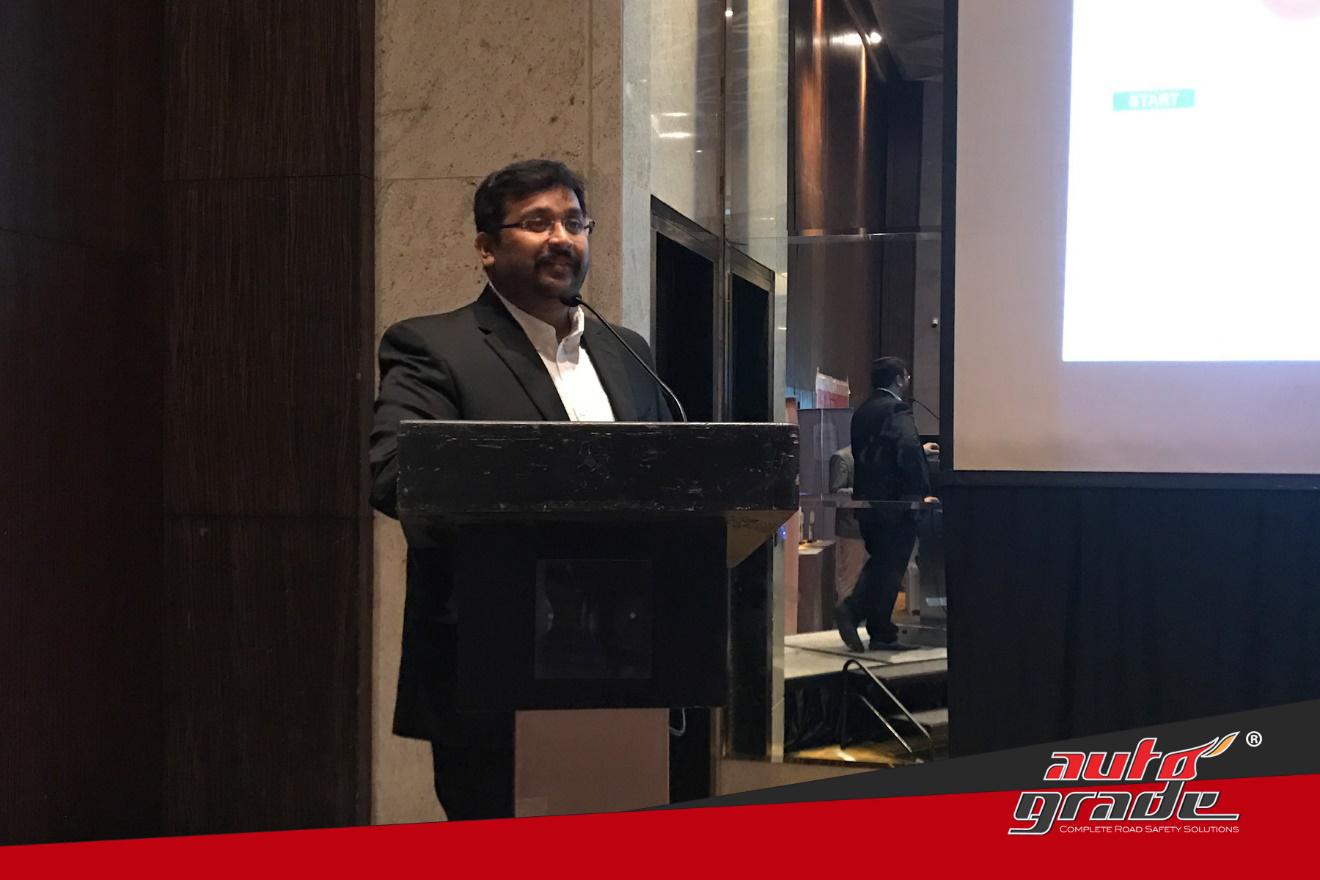 Mr. Shoaib Mohamed, Director of Autograde, addressing distributers at Autograde’s annual All India Distributers Meet conducted in Mumbai. 